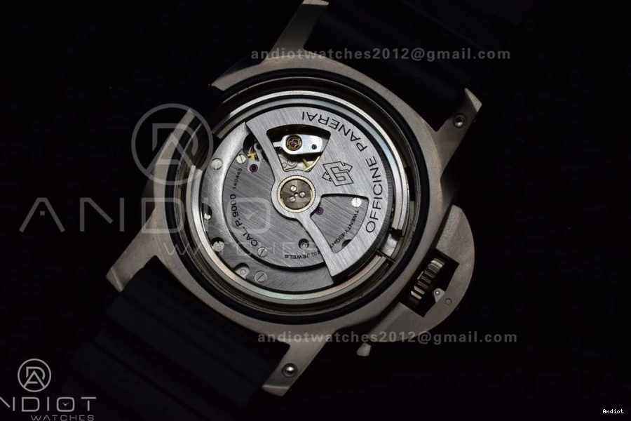 Black on Rubber Clone O 1:1 VSF V2 Edition P.9000 Super PAM389 Strap Best 1128